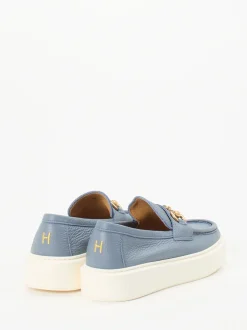 Henderson – Loafer aus Kalbleder in Taubenblau