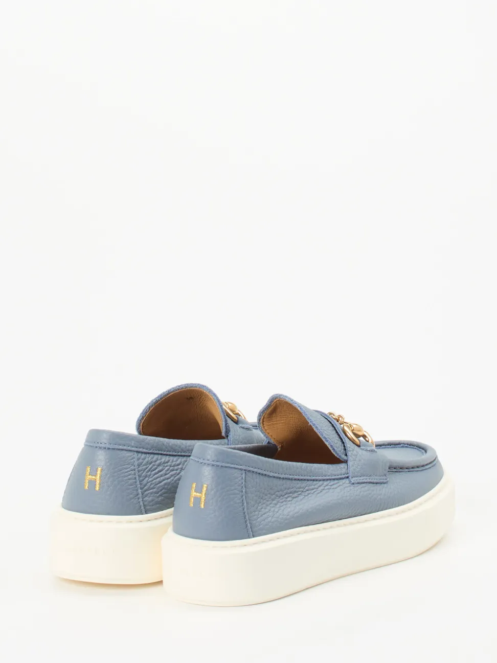 Henderson – Loafer aus Kalbleder in Taubenblau