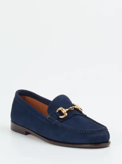 Henderson – Loafer aus Veloursleder marineblau
