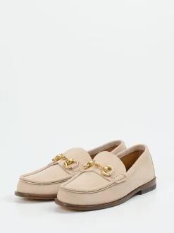 Henderson – Loafer aus Veloursleder in Beige