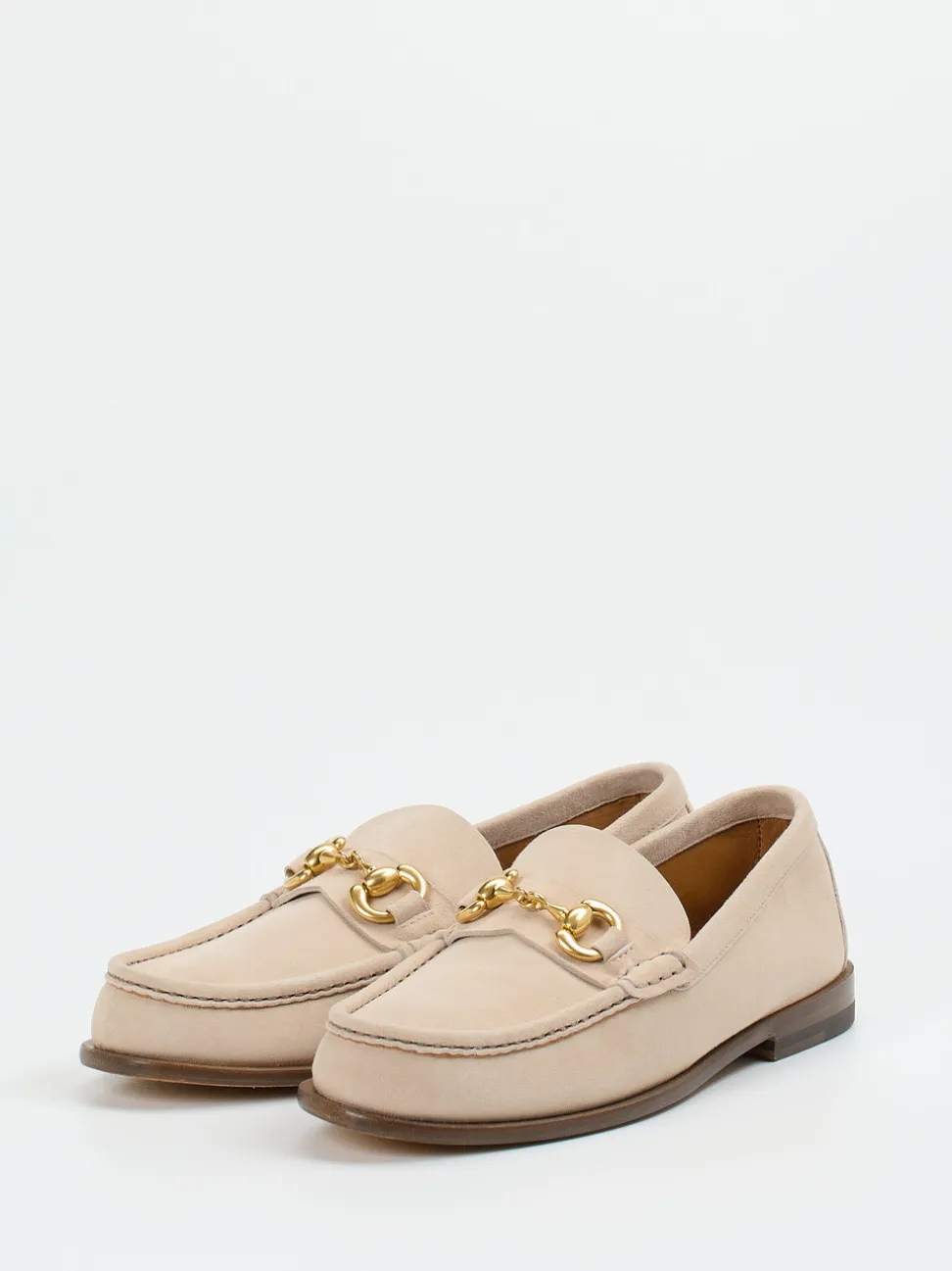 Henderson – Loafer aus Veloursleder in Beige