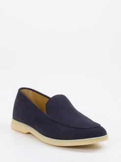 Henderson – Loafer aus Veloursleder Dunkelblau