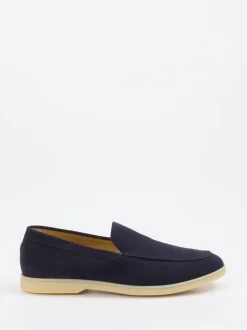 Henderson – Loafer aus Veloursleder Dunkelblau