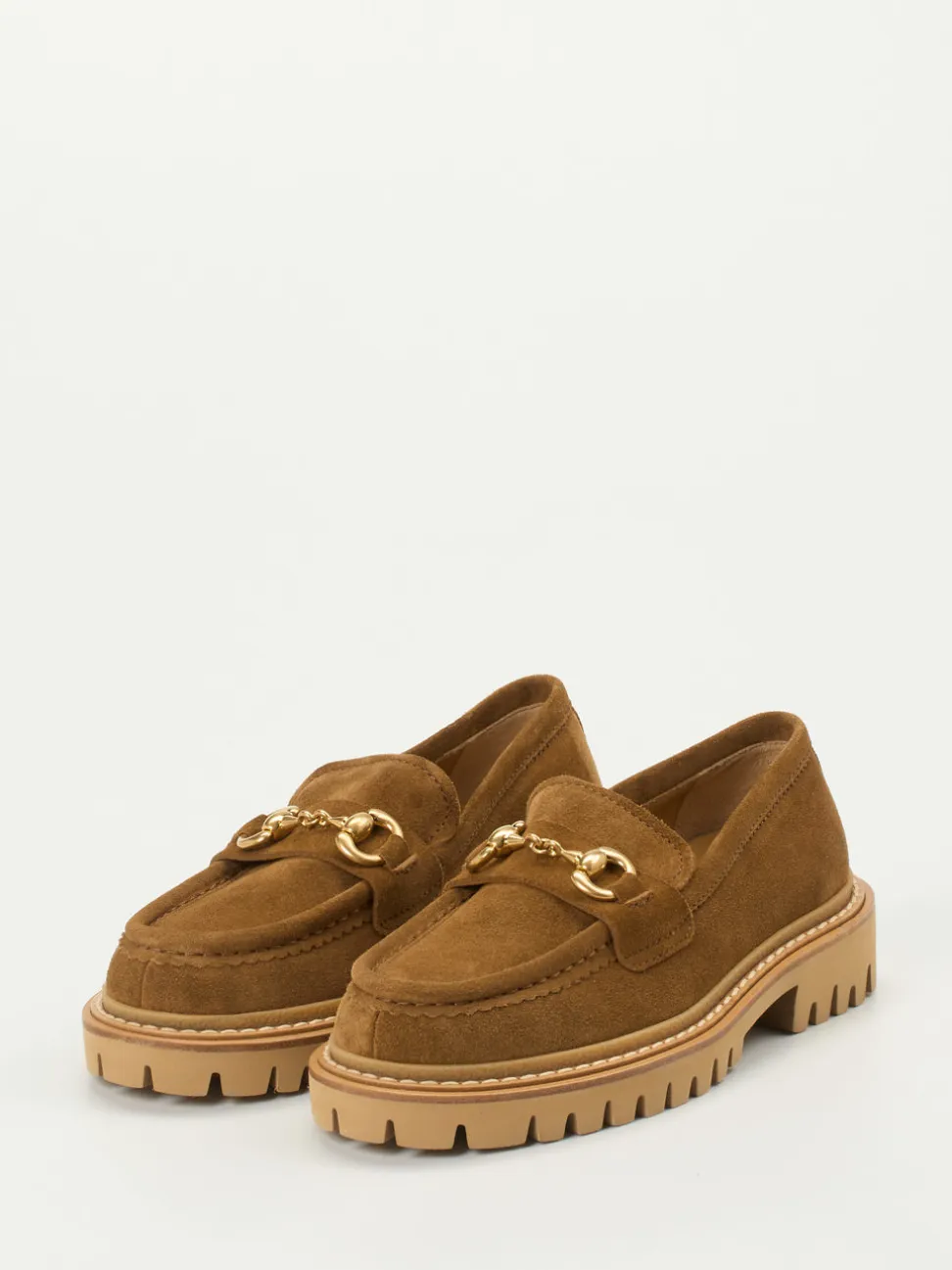 Henderson – Loafer aus Veloursleder cognacbraun