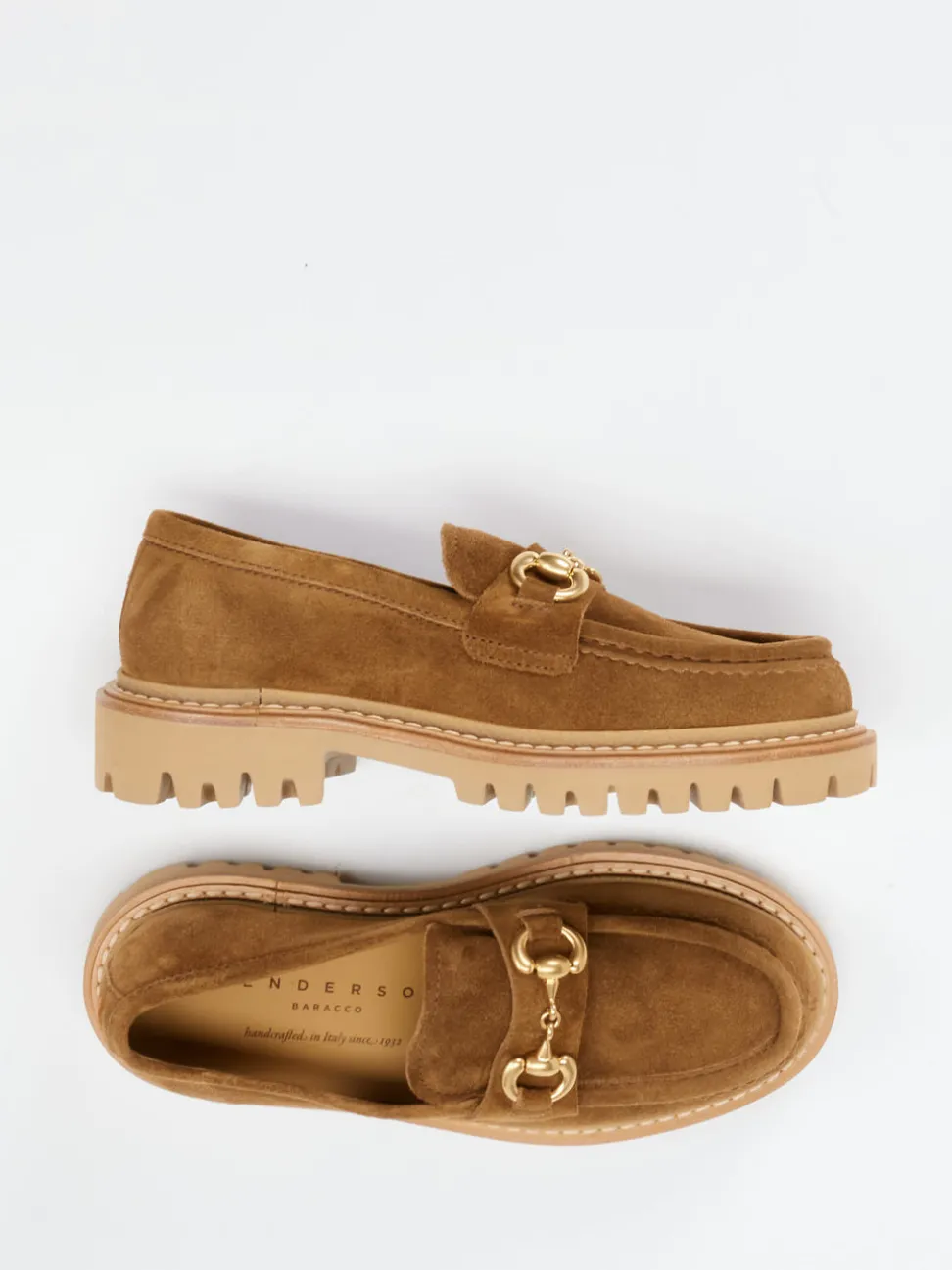 Henderson – Loafer aus Veloursleder cognacbraun