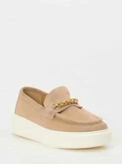 Henderson – Loafer aus Veloursleder Sandbeige