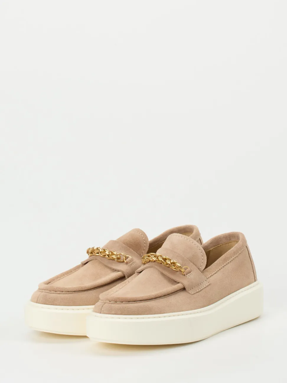 Henderson – Loafer aus Veloursleder Sandbeige