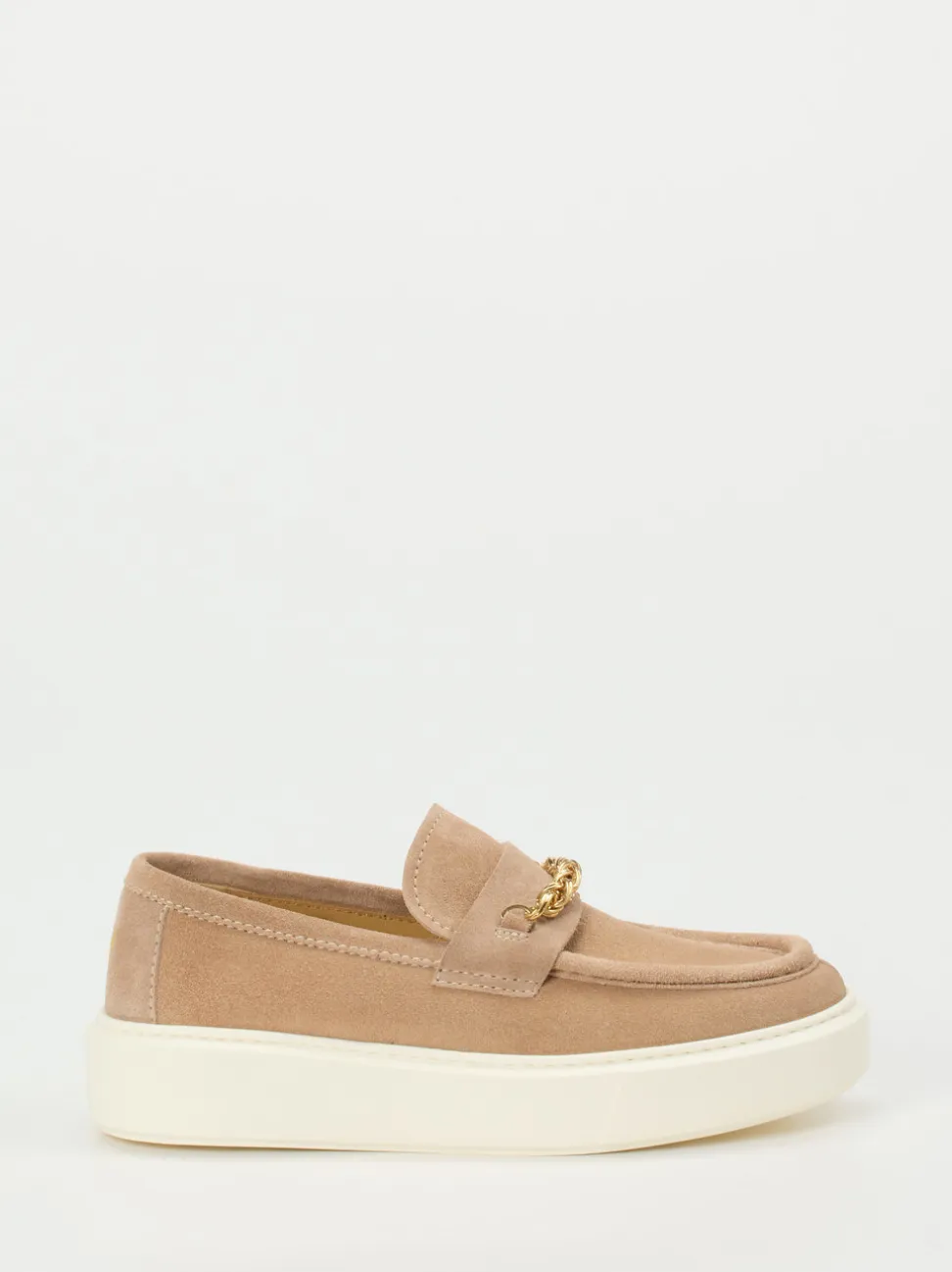 Henderson – Loafer aus Veloursleder Sandbeige