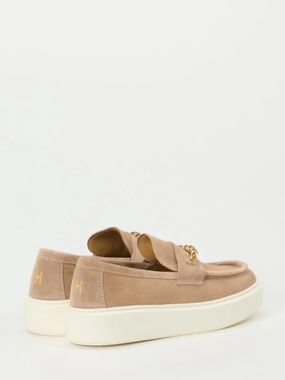 Henderson – Loafer aus Veloursleder Sandbeige