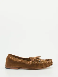 Henderson – Mokassins aus Veloursleder cognacbraun