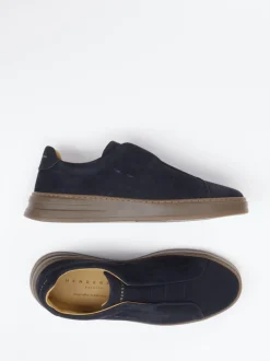 Henderson – Slip-On Sneaker aus Nubukleder dunkelblau