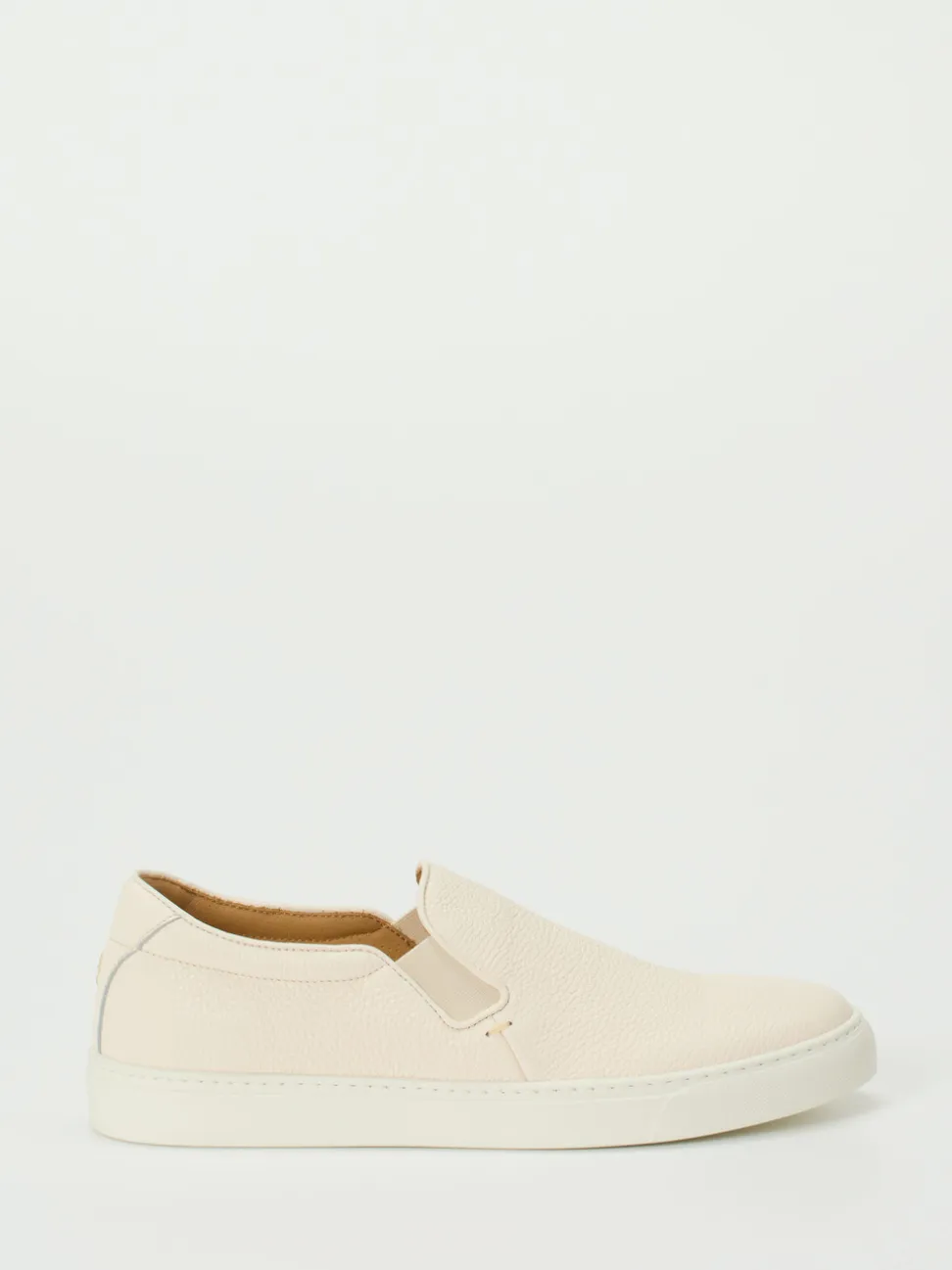 Henderson – Slip-On Sneaker aus Hirschleder cremeweiß