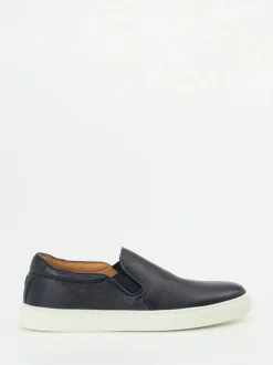 Henderson – Slip-On Sneaker aus Hirschleder Dunkelblau