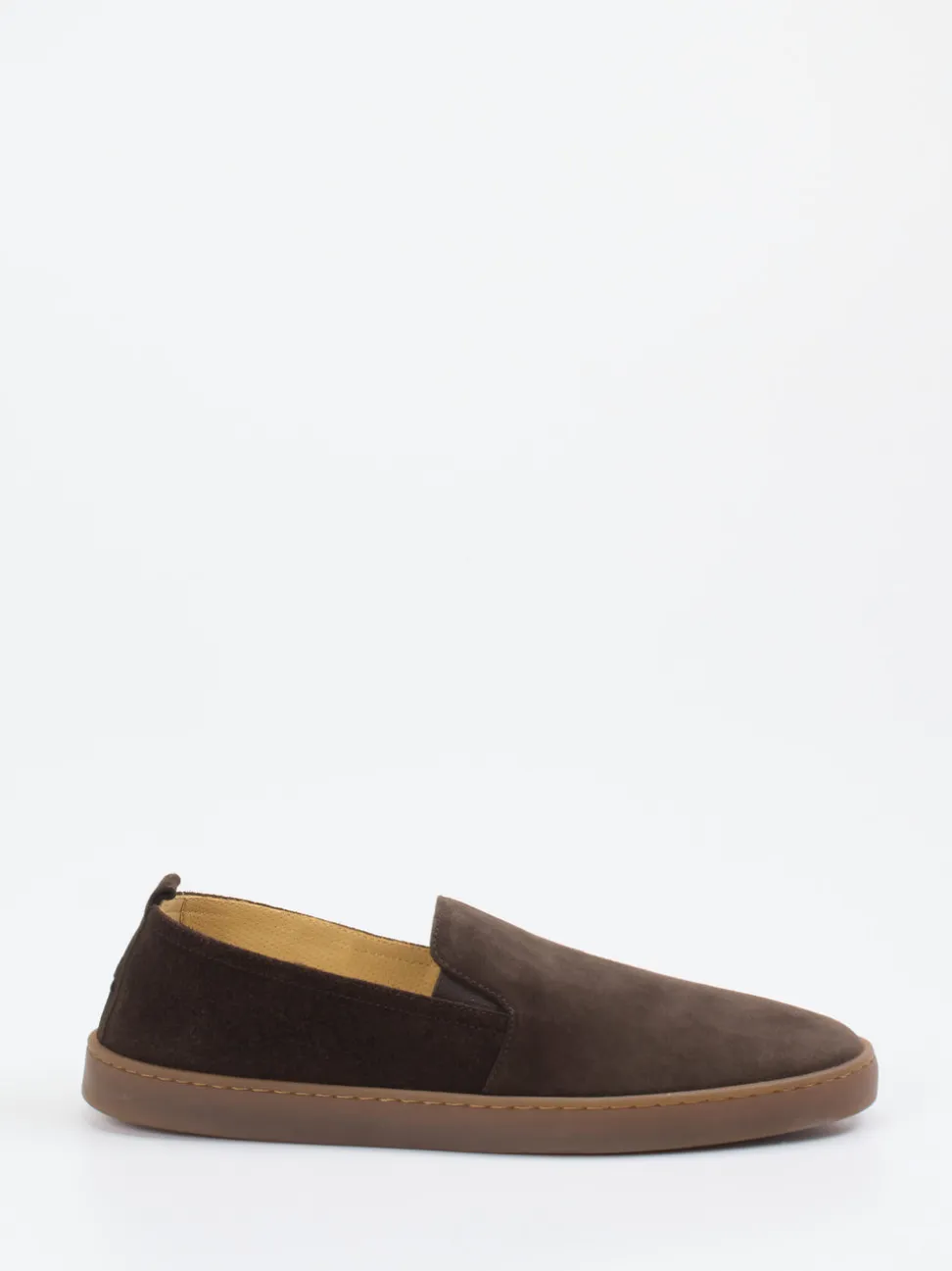 Henderson – Slipper aus Veloursleder Dunkelbraun