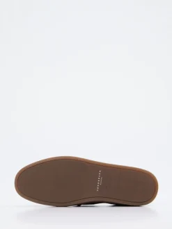 Henderson – Slipper aus Veloursleder Dunkelbraun