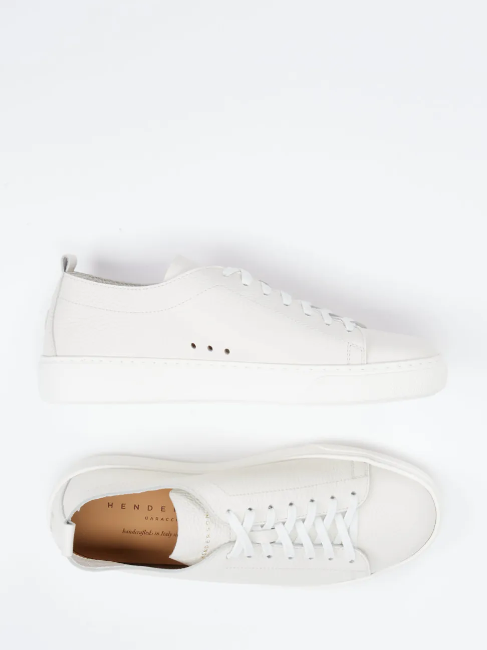 Henderson – Sneaker aus Hirschleder in Offwhite