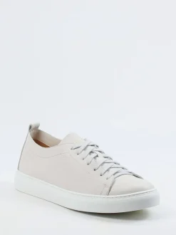 Henderson – Sneaker aus Hirschleder cremeweiß