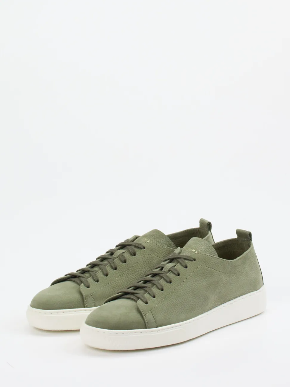 Henderson – Sneaker aus Nubukleder Olivgrün