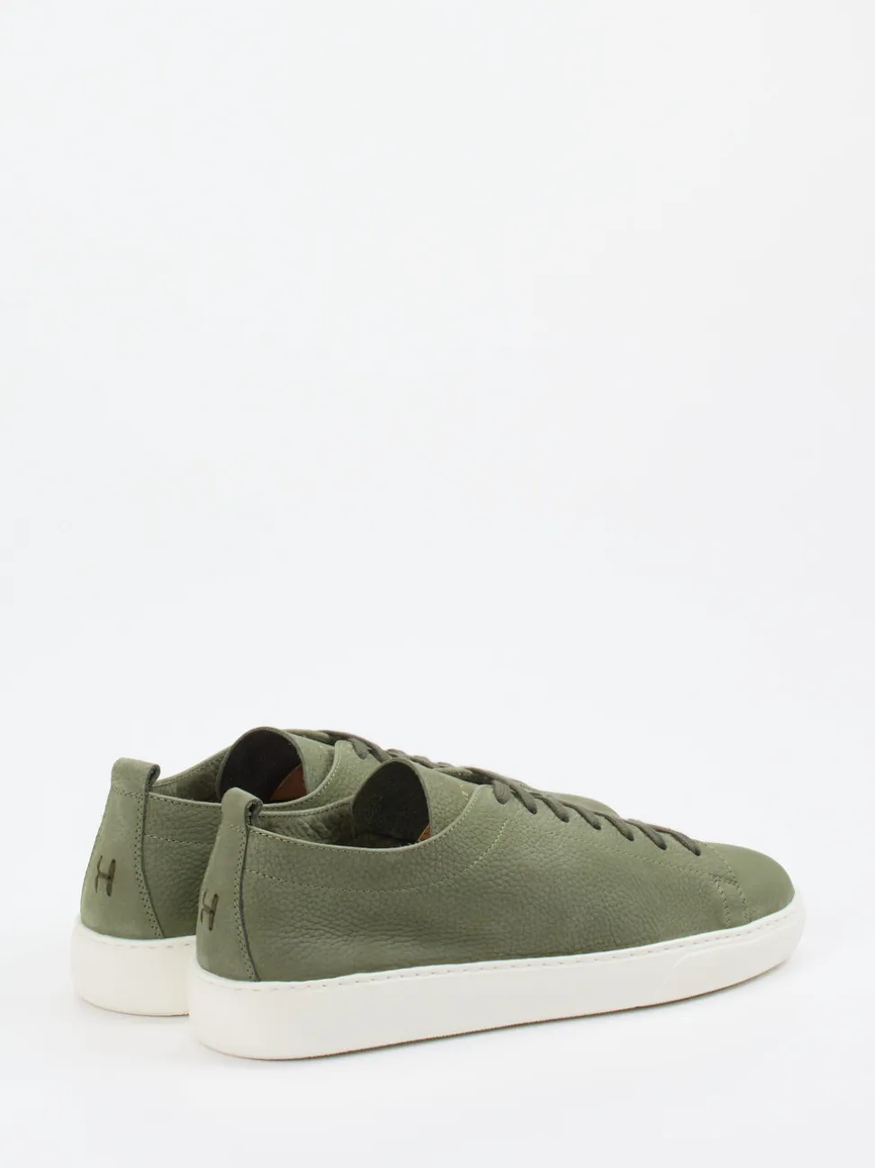 Henderson – Sneaker aus Nubukleder Olivgrün