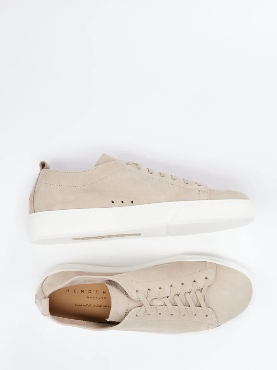 Henderson – Sneaker aus Nubukleder in Beige