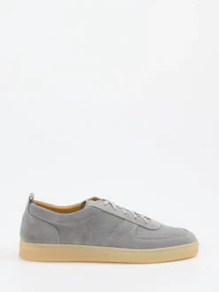 Henderson – Sneaker aus Veloursleder Hellgrau