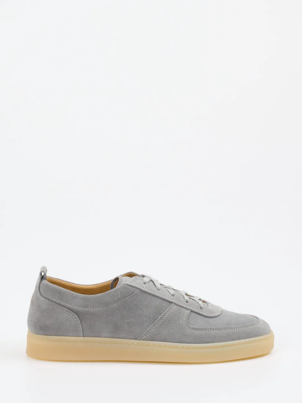 Henderson – Sneaker aus Veloursleder Hellgrau
