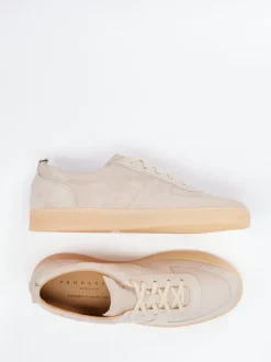 Henderson – Sneaker aus Veloursleder in Beige
