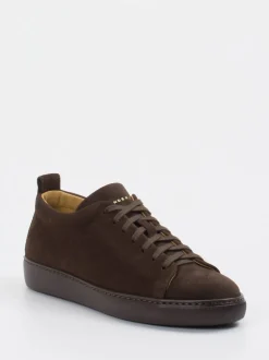 Henderson – Sneaker aus Veloursleder schokoladenbraun