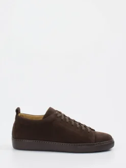 Henderson – Sneaker aus Veloursleder schokoladenbraun