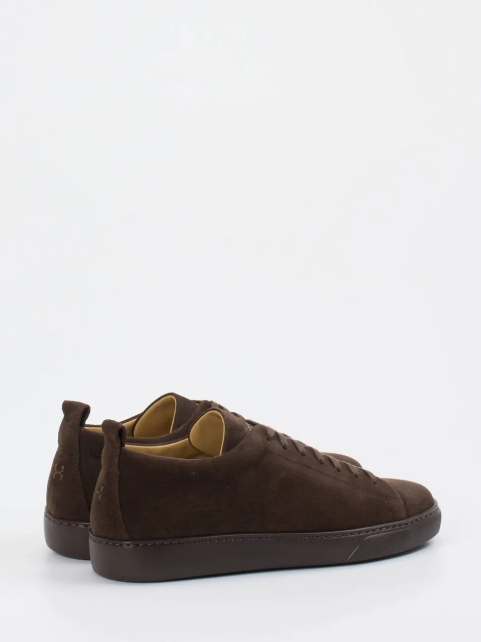 Henderson – Sneaker aus Veloursleder schokoladenbraun