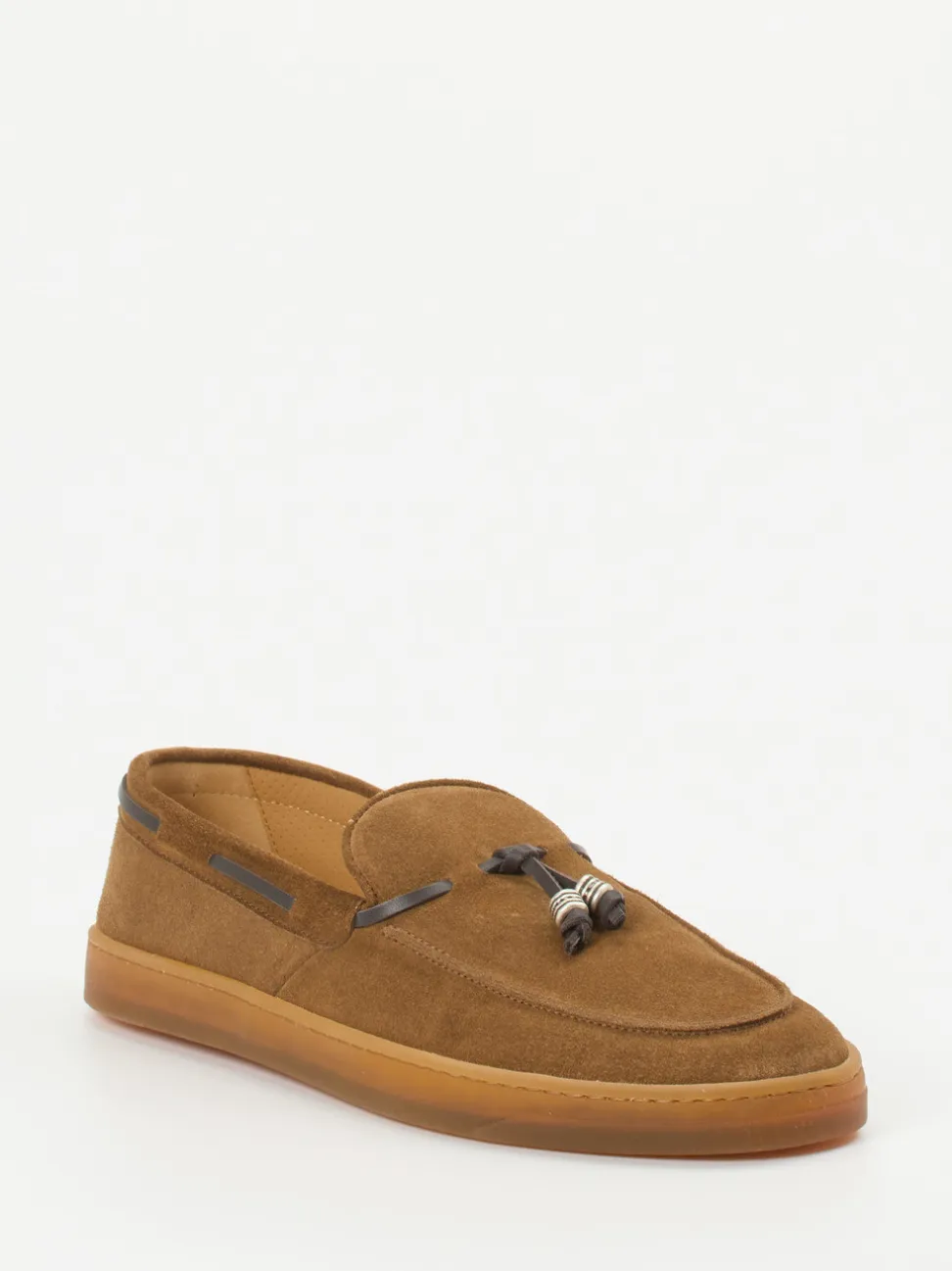 Henderson – Tassel-Loafer aus Veloursleder cognacbraun