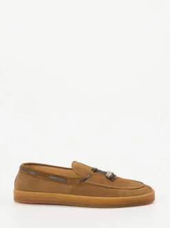Henderson – Tassel-Loafer aus Veloursleder cognacbraun