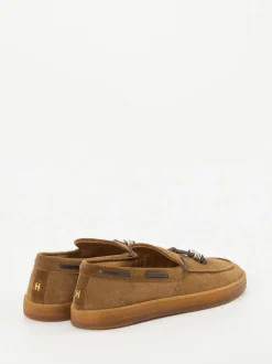 Henderson – Tassel-Loafer aus Veloursleder cognacbraun