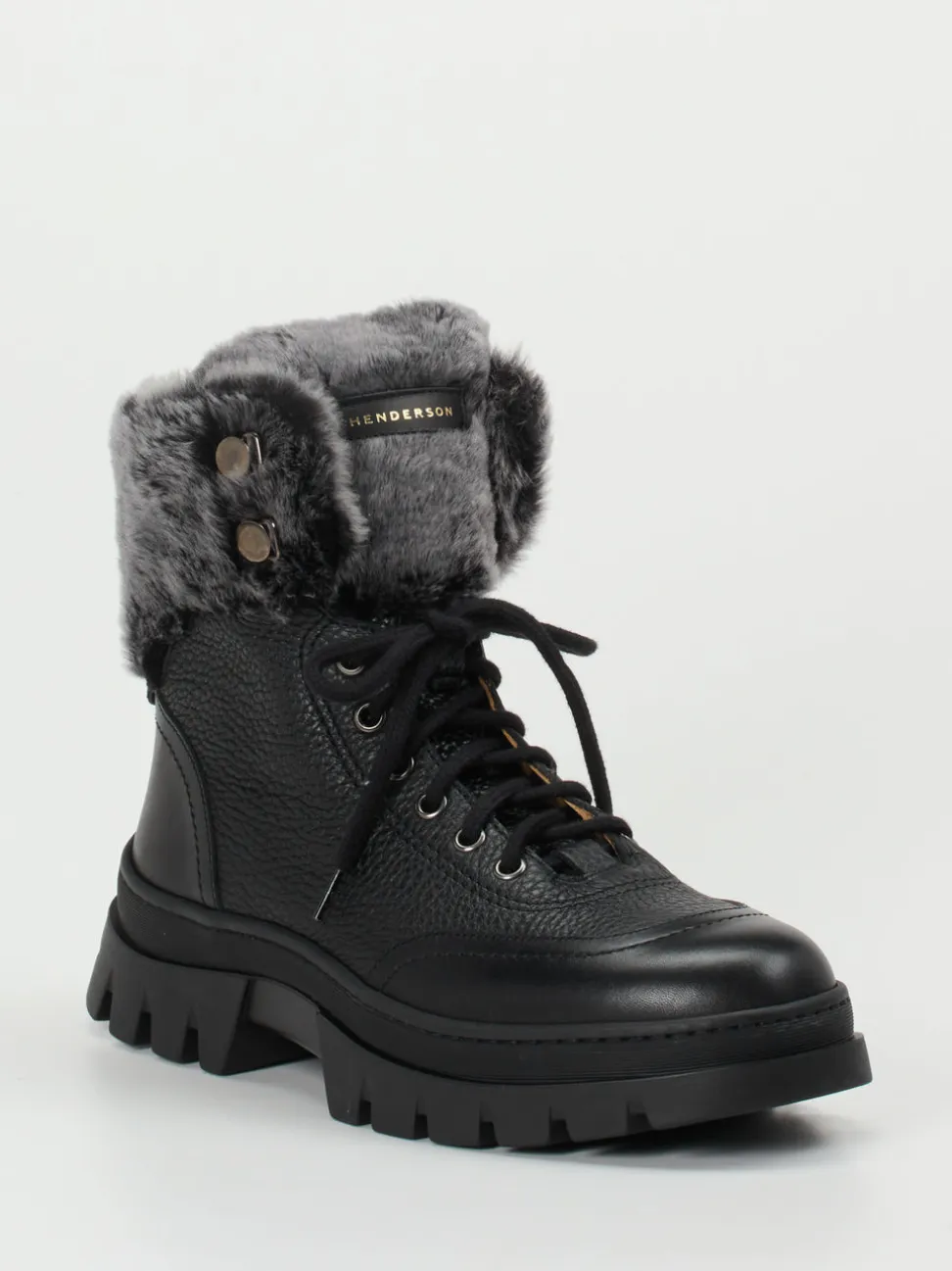 Henderson – Winterboots aus Kalbleder schwarz