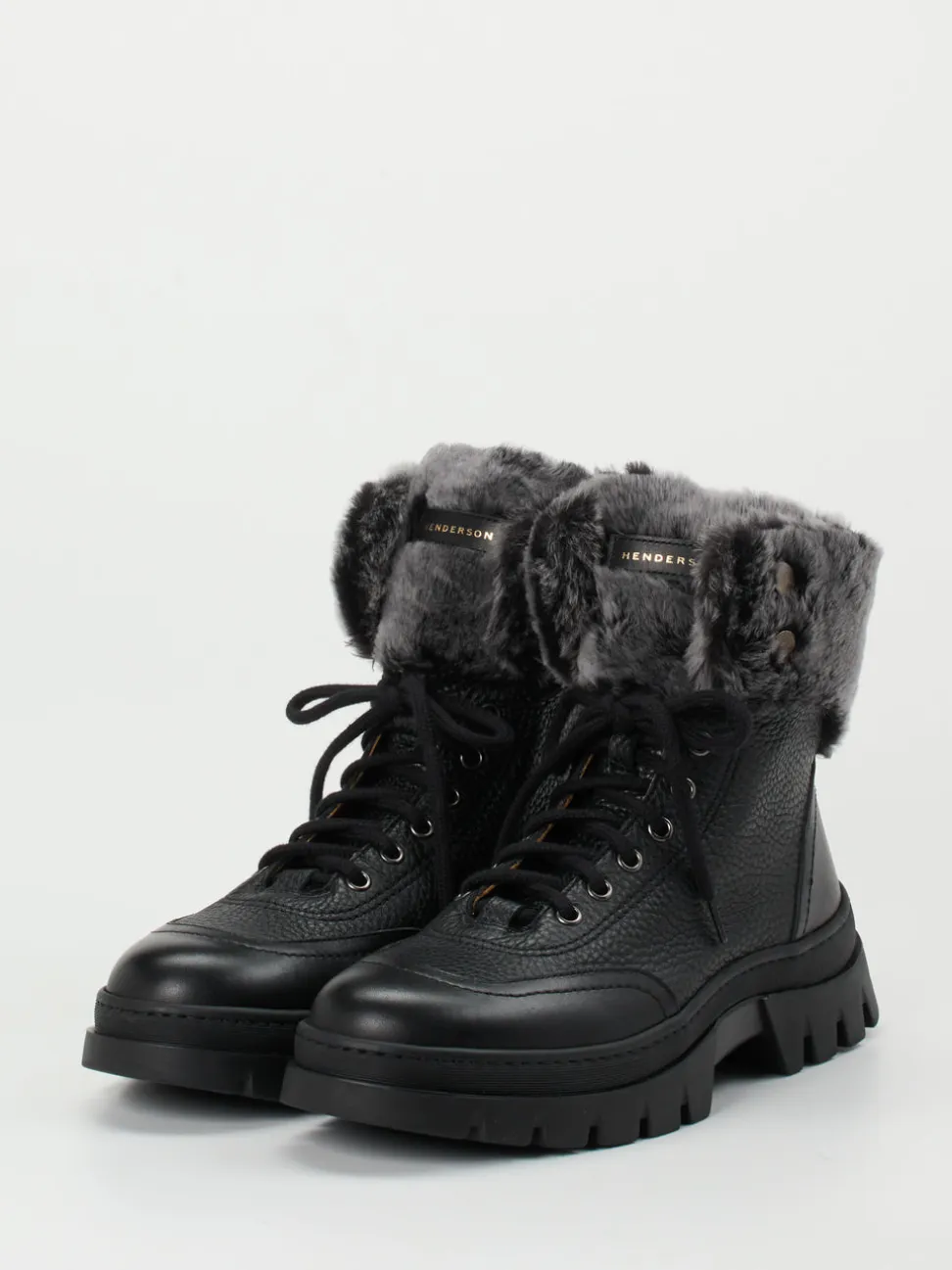 Henderson – Winterboots aus Kalbleder schwarz