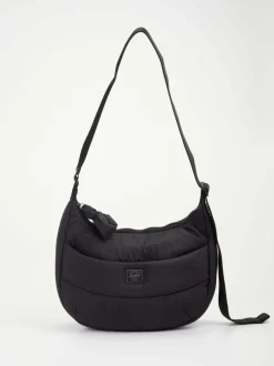 Herschel – Hobo Bag aus recyceltem Textil schwarz