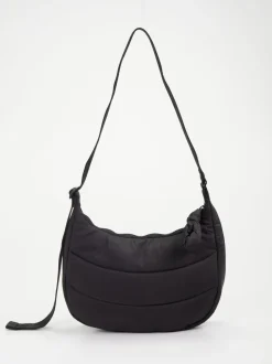 Herschel – Hobo Bag aus recyceltem Textil schwarz