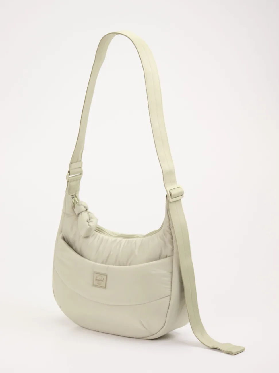 Herschel – Hobo Bag aus Textil in Cremeweiß