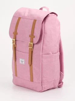 Herschel – Rolltop-Rucksack aus Textil in Altrosa
