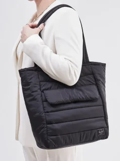 Herschel – Shopper aus recyceltem Polyester Schwarz