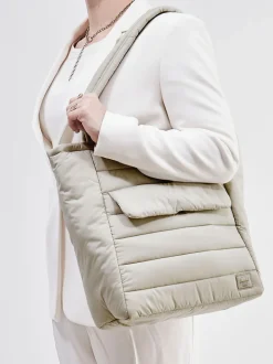 Herschel – Shopper aus Textil in Stepp-Optik