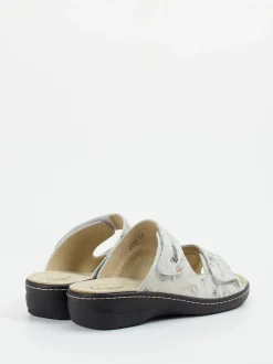 Hickersberger – Komfort-Pantolette aus geprägtem Leder beige