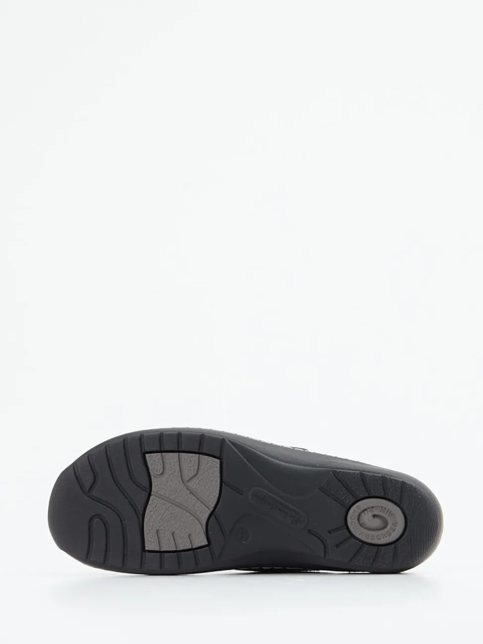 Hickersberger – Komfort-Pantolette aus geprägtem Leder blau