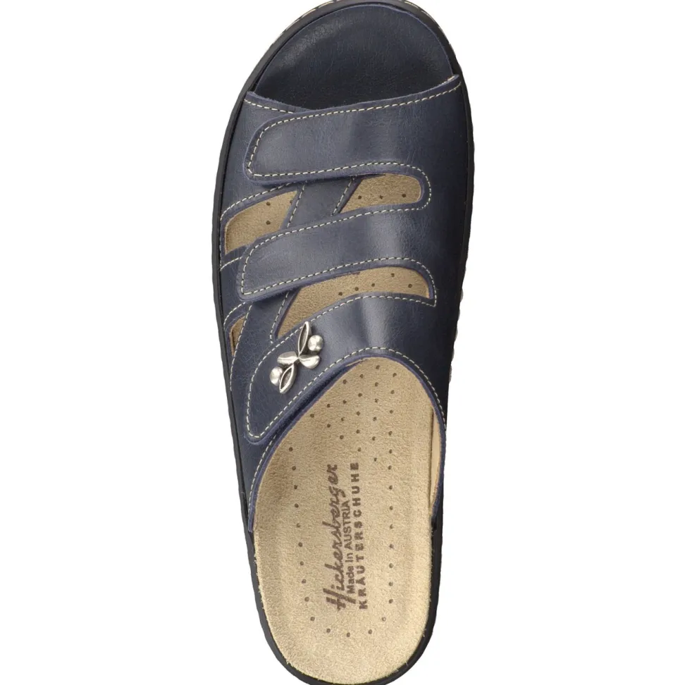 Hickersberger – Komfort-Pantoletten aus Kalbleder Blau