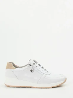 Hickersberger – Komfort-Sneaker aus Stretchleder weiß