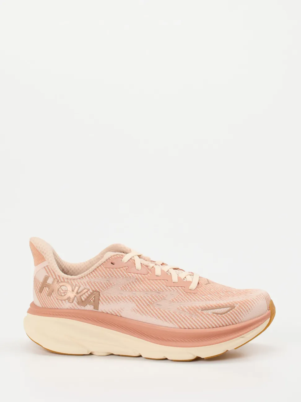 HOKA – Laufschuhe aus Textil in Pfirsichrosa
