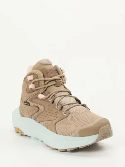 HOKA – Wanderschuhe aus Mesh und Nubukleder Beige
