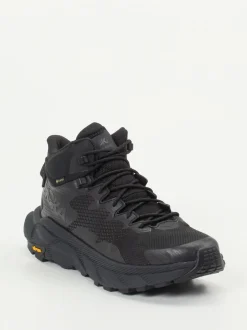 HOKA – Wanderschuhe aus Mesh und Synthetik schwarz