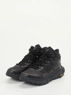 HOKA – Wanderschuhe aus Mesh und Synthetik schwarz