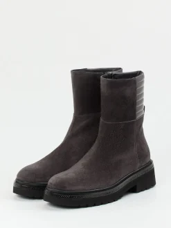 Homers – Ankle Boots aus Veloursleder Anthrazit